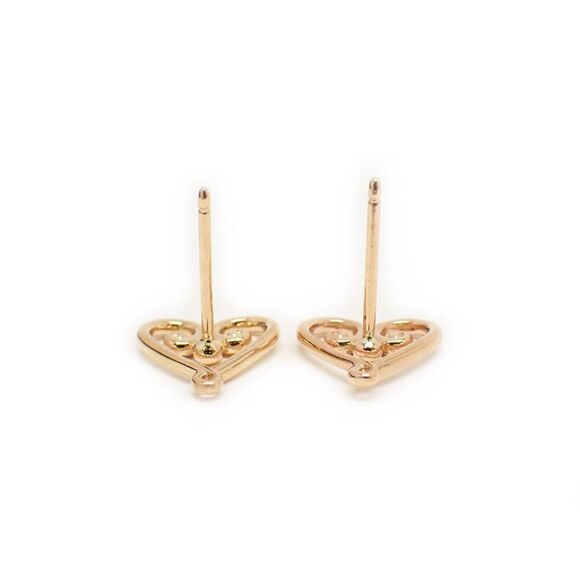 Tiffany Co Gold Paloma Picasso Venezia Goldoni Heart Earrings - Picture 5 of 7